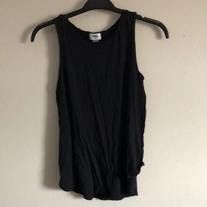 Black Flowy high neck tank